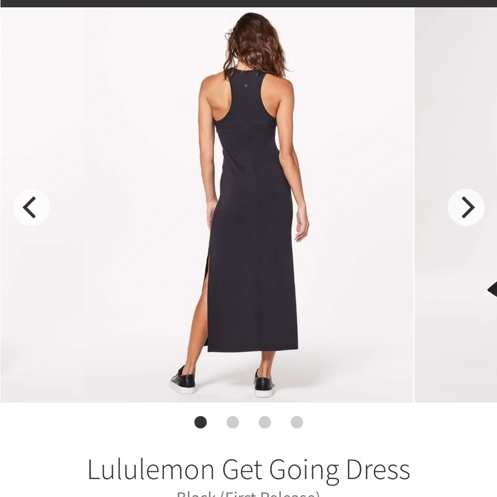 Lululemon Get Going Dress Sleeveless Black Dress Women’s Medium